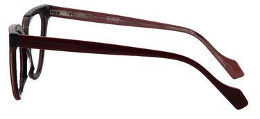 Women Access Eyeglasses : Teckla - Burgundy - SpecSMART Eye Clinic (Side View)